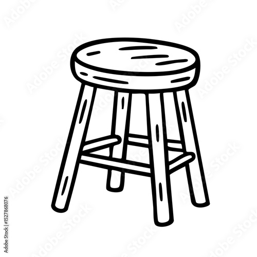 チェア　線画　手書き