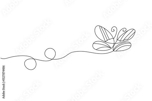 butterfly line art