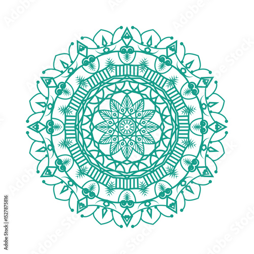 ornamental round lace pattern