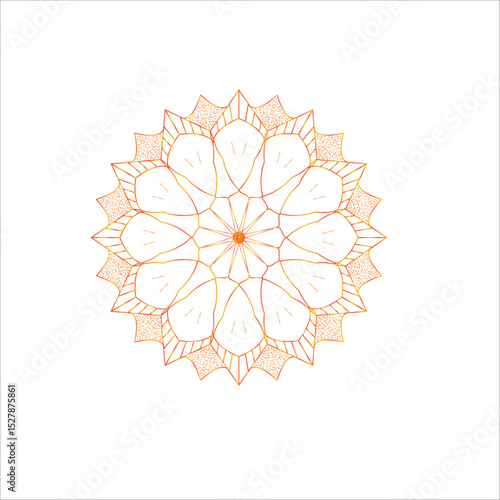 vector illustration of an abstract flower