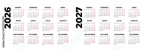 calendario 2026 2027 español
