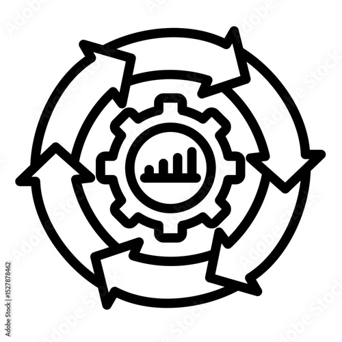 Business Continuity  Icon Element For Design	