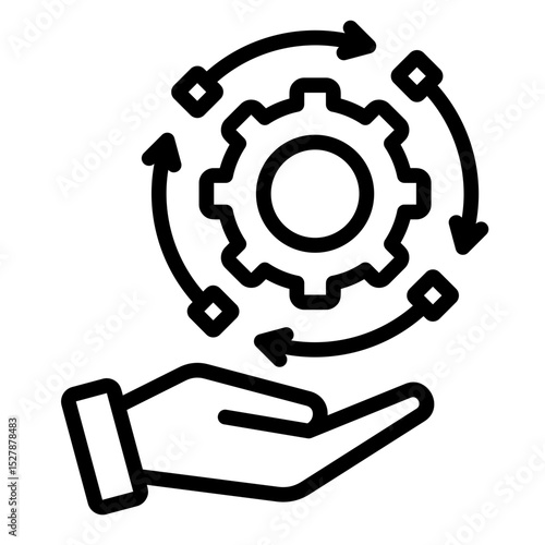 Change Management  Icon Element For Design	