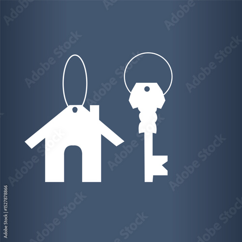 house key with keyhole