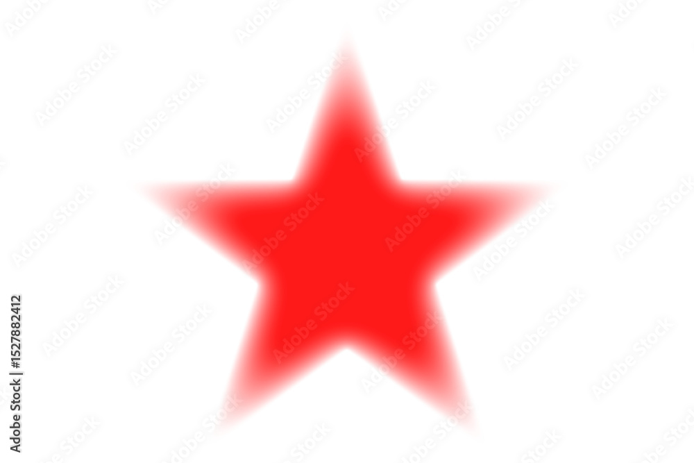 Obraz premium Red star on white background