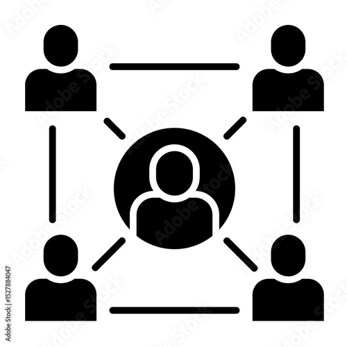 Support Network  Icon Element For Design	