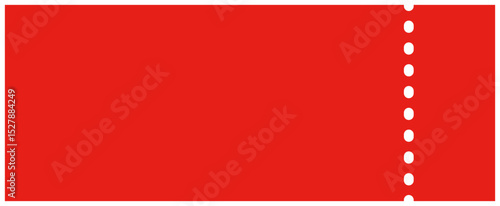 赤いチケットの形のフレーム