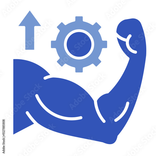 Leadership Strength  Icon Element For Design	