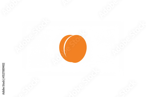 A simple apricot design perfect for branding logos icons and app interfaces offering a fresh and minimalist aesthetic suitable for various projects
