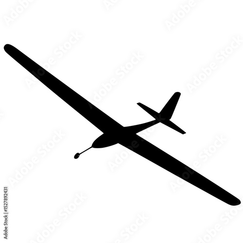 a black and white silhouette of a small plane flying airplane, black, fly, plane, silhouette, sky, small , Generative art.