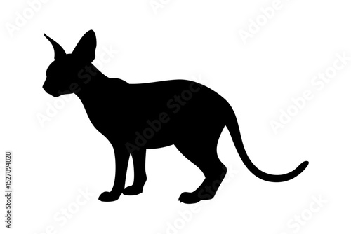Sphinx cat black silhouette icon png