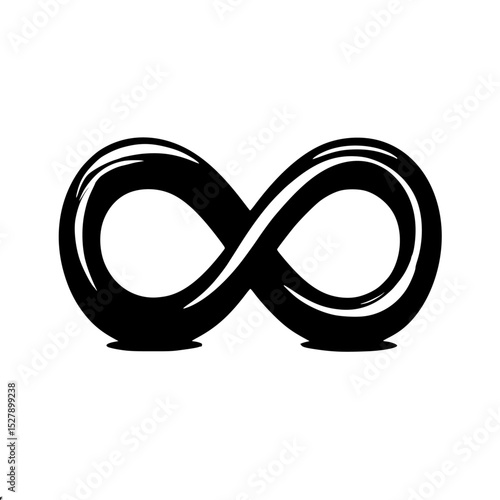 the sign or icon of a black snake in the form of the letter s abstract, black, form, icon, logo, sign, snake, symbol , Generative art.