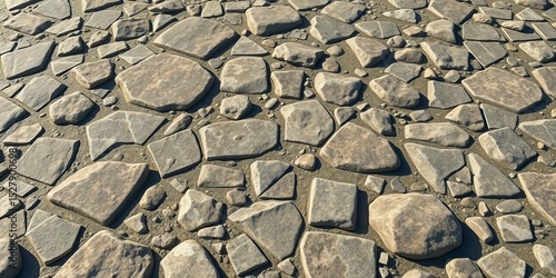 Seamless realistic seabed stone texture, ideal for backgrounds and flooring, benthic, floor