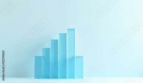 Ascending Blue Glass Columns on a Light Background Free Download Ascending Blue Glass Columns on a Light Background - GFXLoad