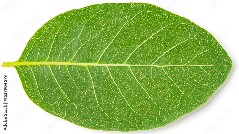 Obraz premium green leaf isolated on white