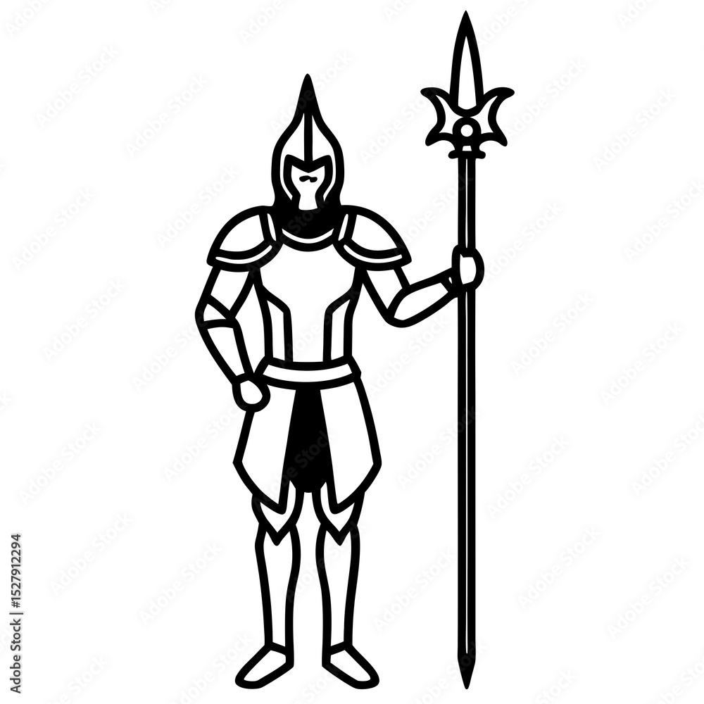 Obraz premium knight with sword