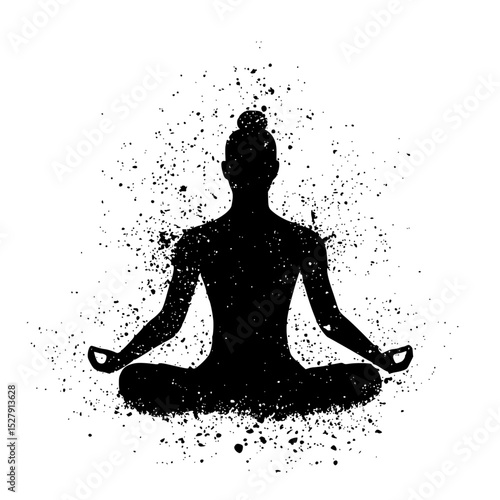 a black silhouette of a woman doing yoga black, silhouette, sit, woman, yoga