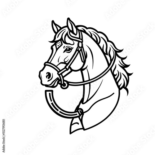 馬の横顔アイコン｜Horse Profile Icon