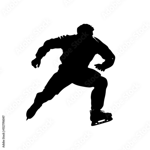 a black and white silhouette of a man riding a skateboard black, man, ride, silhouette, skateboard, skateboarder, snowboarder