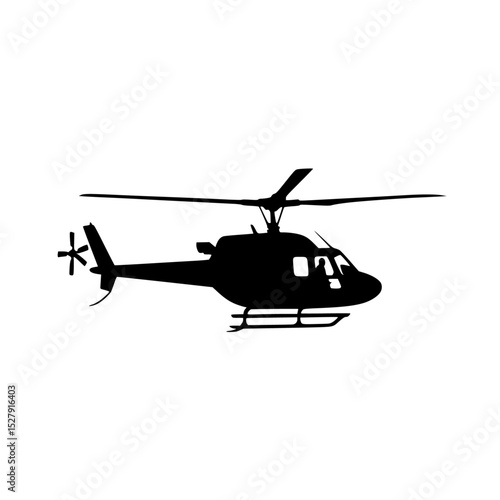a black and white illustration of a helicopter black, fly, helicopter, icon, illustration, silhouette 