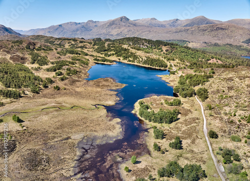 Aerial view of the scotish ...