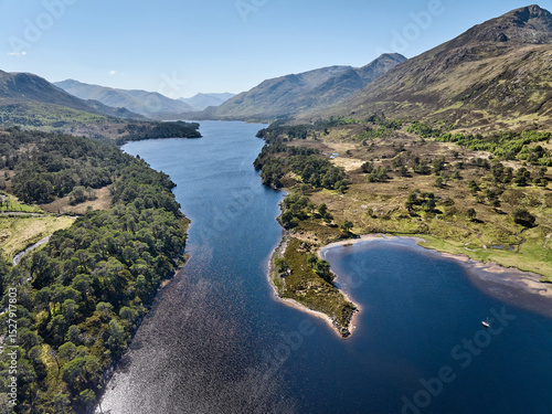 aerial view of Loch Sealbha...