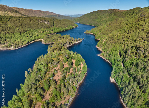 aerial view of Loch Sealbha...