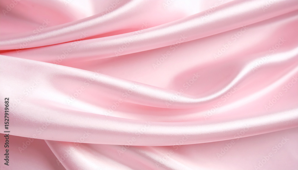 Obraz premium 淡いピンク色のシルク生地のテクスチャ