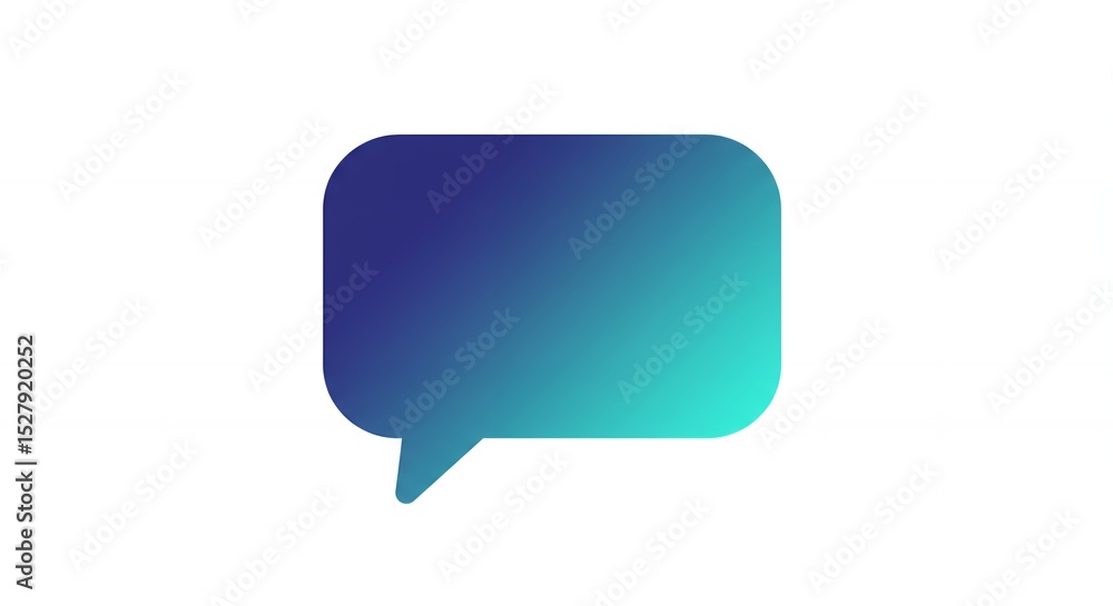 Gradient Speech Bubble Icon Design for Communication Gradient Speech Bubble Icon Design for Communication