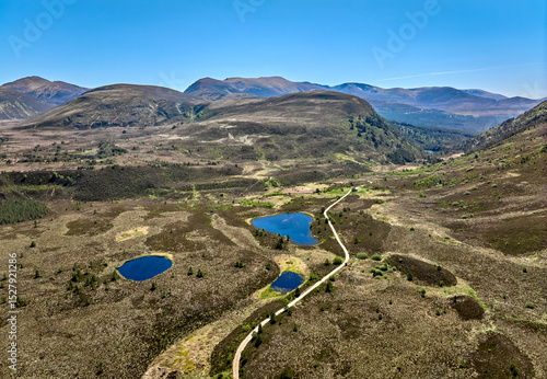 aerial view of the highland...