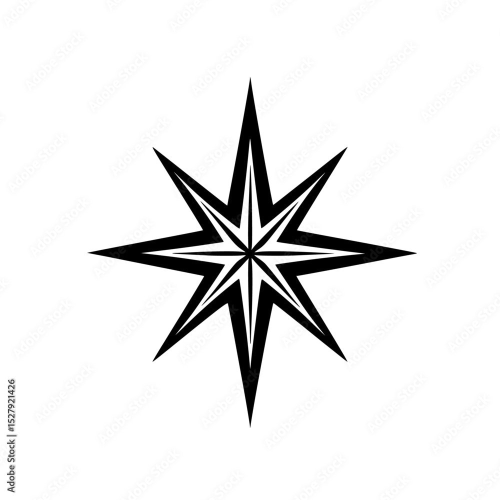 Obraz premium a black star on a white background for design black, design, illustration, star, symbol 