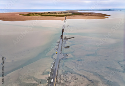 flooded causeway to Lindisf...