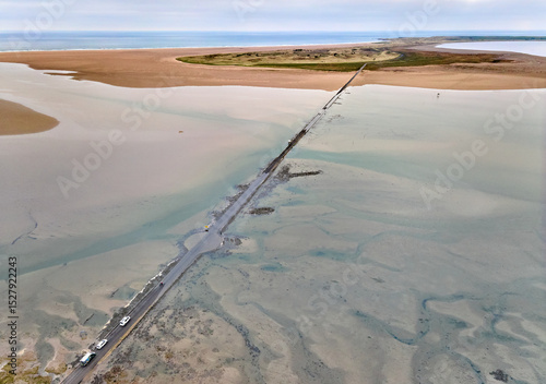 flooded causeway to Lindisf...