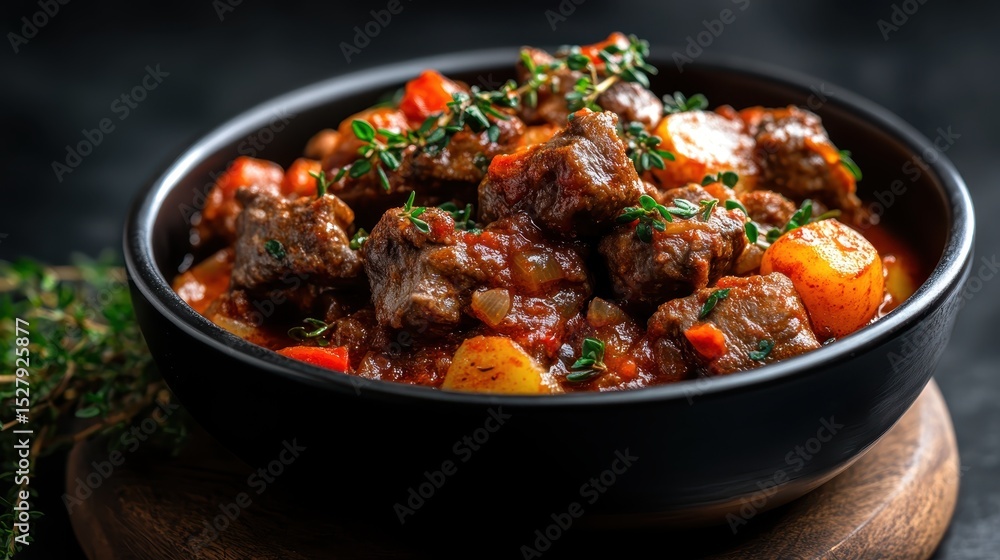 A delicious and flavorful beef stew featuring tender chunks of meat, root vegetables, and aromatic herbs, perfect for warming up on a chilly day or satisfying hunger cravings. A delicious and flavorful beef stew featuring tender chunks of meat, root vegetables, and aromatic herbs, perfect for warming up on a chilly day or satisfying hunger cravings.