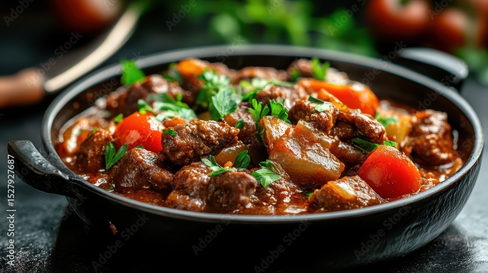 This hearty beef stew is packed with tender meat, vibrant vegetables, and aromatic herbs, creating a comforting dish that warms both the body and soul during chilly weather. This hearty beef stew is packed with tender meat, vibrant vegetables, and aromatic herbs, creating a comforting dish that warms both the body and soul during chilly weather.