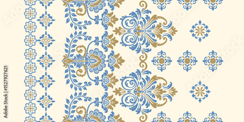 	
floral pattern vintage ethnic modern embroidery texture boho design vector illustration hand drawn pink flower motif branches leaves wallpaper seamless background border.