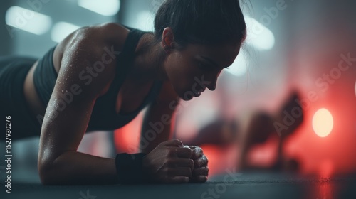 Intense Gym Workout Focus