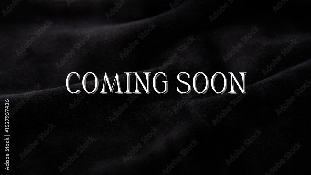 Fototapeta premium Luxury Fabric Coming Soon Web Banner Size.