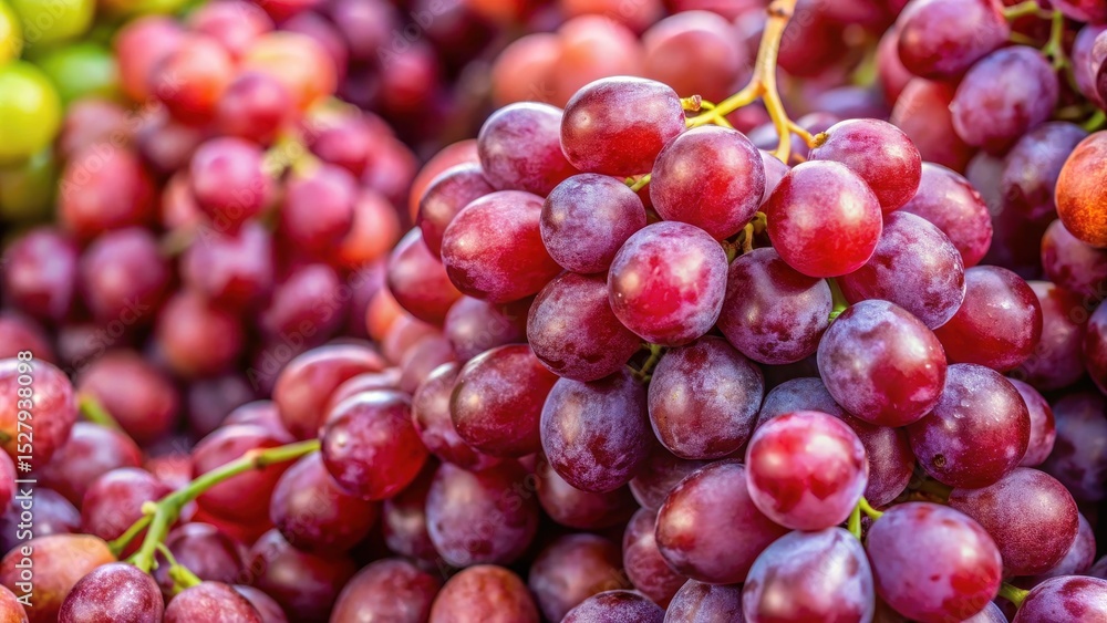 closeup of fresh red grapes at market closeup of fresh red grapes at market