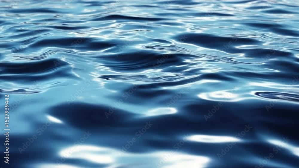 Mesmerizing Deep Blue Water Waves Flowing Smoothly in a Seamless Loop Animation Mesmerizing Deep Blue Water Waves Flowing Smoothly in a Seamless Loop Animation