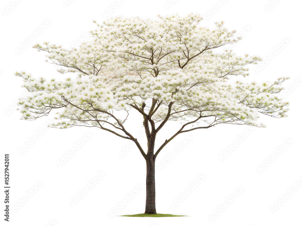 Obraz premium Dogwood tree png flowering tree png pink dogwood png white dogwood png garden tree png spring bloom tree png ornamental tree png transparent background image