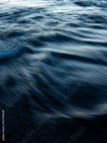 Close-up view of wave water flowing.