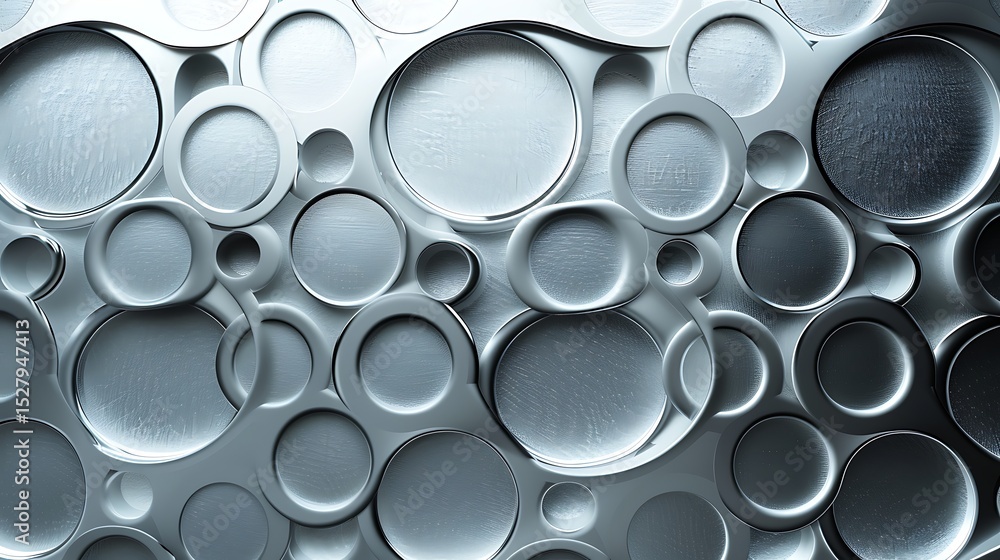Textured metallic silver background with circular patterns and subtle glow - . Textured metallic silver background with circular patterns and subtle glow - .