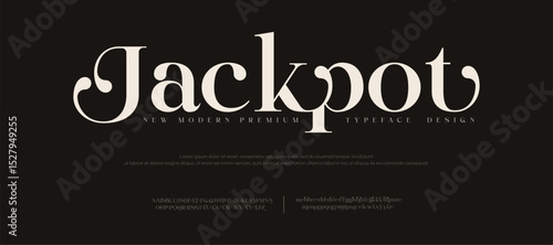 Elegant luxuries beauty font alphabet logo. Typography beautiful luxury minimal elegant serif fonts fashion wedding vintage retro logos. vector illustration
