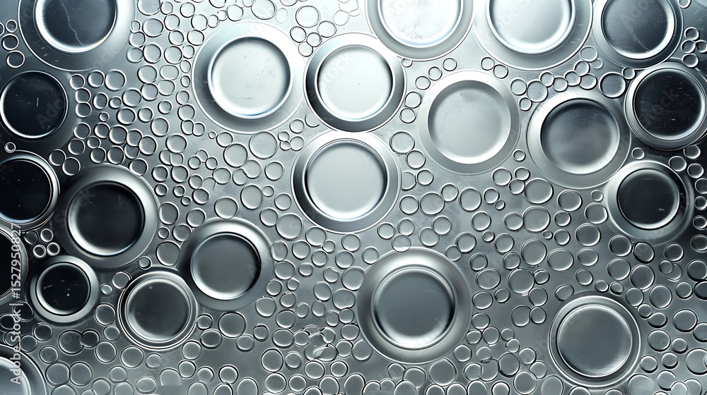 Textured metallic silver background with circular patterns and subtle glow - . Textured metallic silver background with circular patterns and subtle glow - .