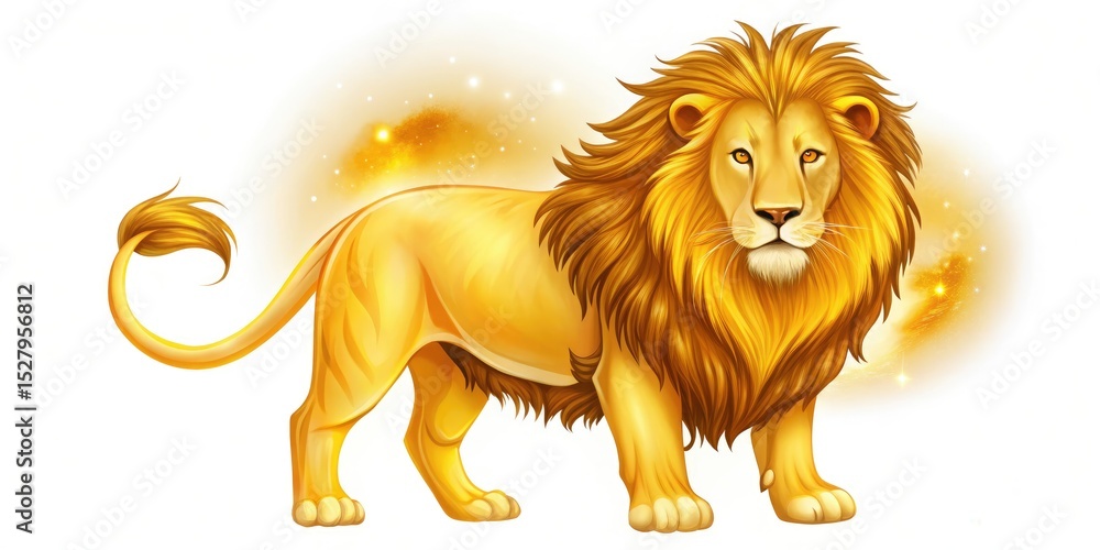 Obraz premium Leo Zodiac Sign, Double Exposure Photography, Editable Symbol, Astrological Symbol, Lion Zodiac, Celestial Art, Zodiac Illustration, Full Editable Leo, Astrology Design Element, Star Sign Leo Image