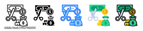 Budget Cut Icon