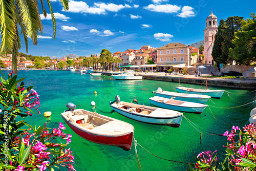 Turquoise waterfront of Cavtat view