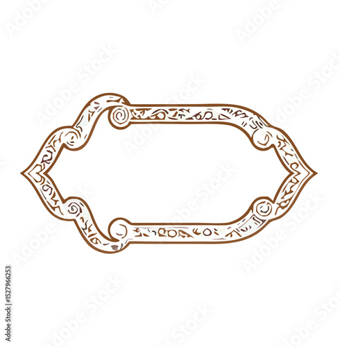 Eslimi Tazhib Iranian Art Design. Calligraphy Tazhib is a beautiful art used to decorate and embellish the margins of books and printed artworks.