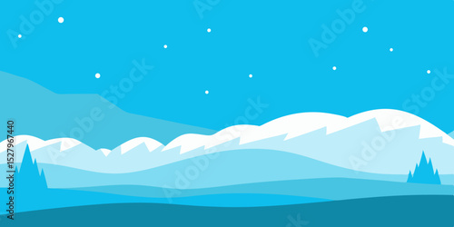 Barren Tundra Animation Cartoon Video Background Scene Vector